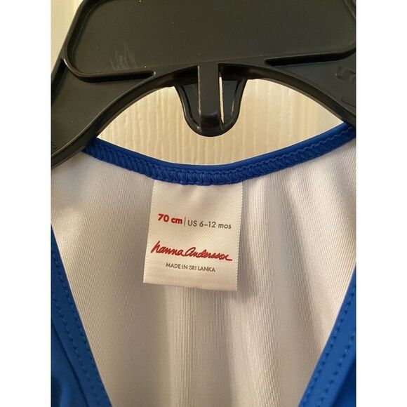 Hanna Andersson Sunblock Rainbow Ruffle One Piece Swimsuit Size 70 6-12 Mos NWT - Picture 4 of 7